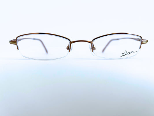 Men frame Elan 9253 by Avalon Half Rimless Color Taupe Size 49-20-135