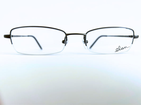 Men frame Elan  By Avalon 9280  Half Rimless Color Gun metal Size 50-18-135
